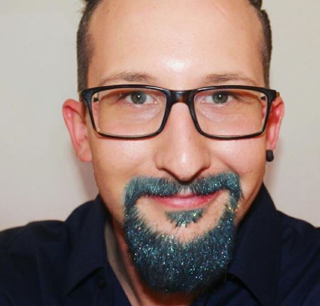 glitter beard