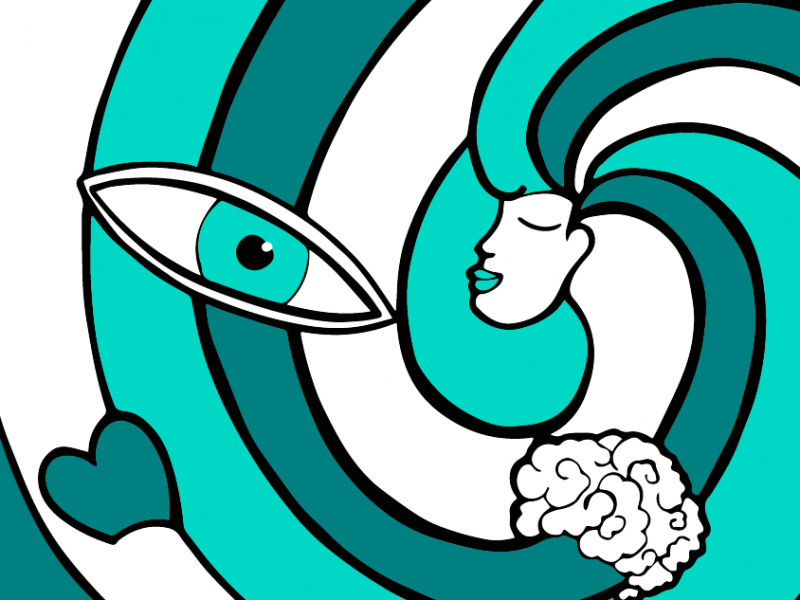 flowing with life illustration