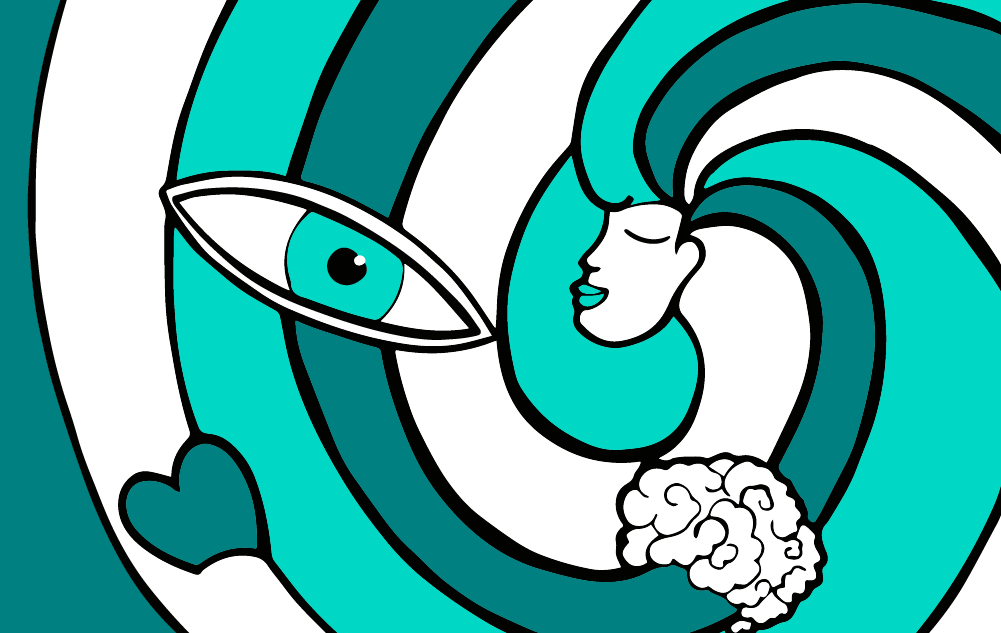 flowing with life illustration