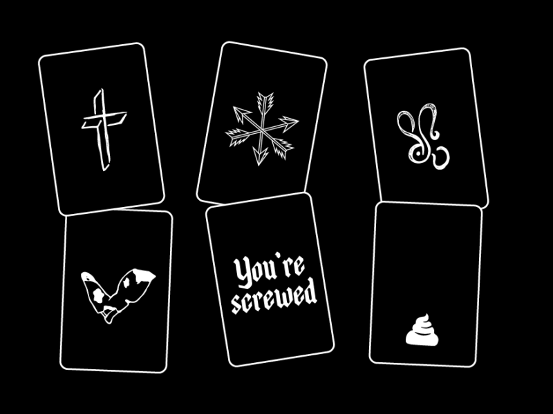 tarot reading comedy illustration