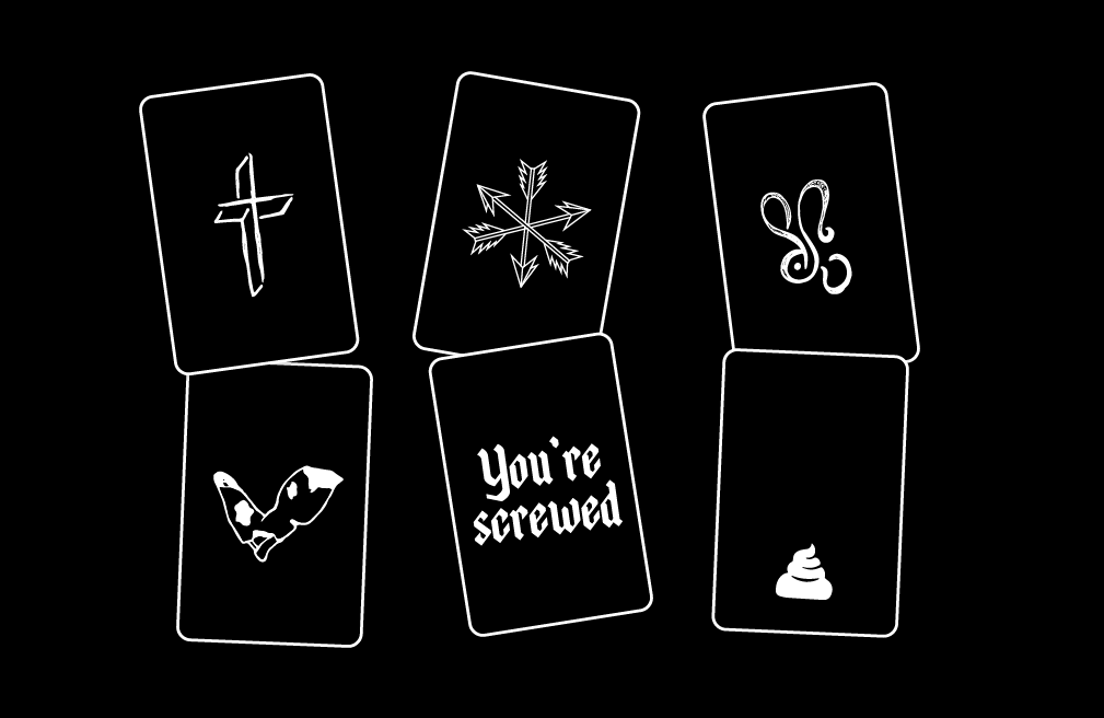 tarot reading comedy illustration