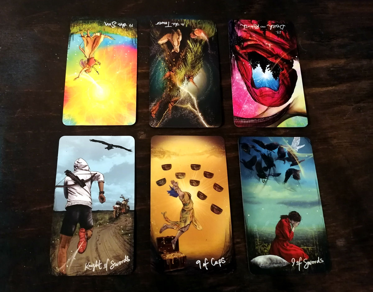 tarot layout sun death tower